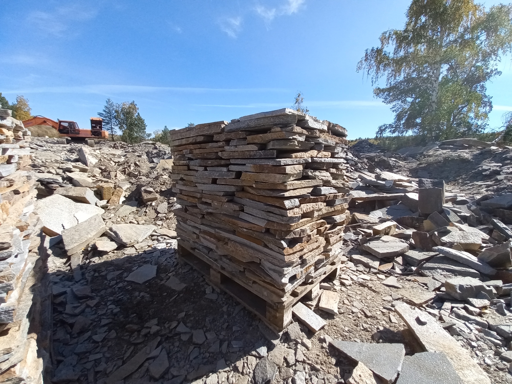 Плитняк златолит серебристый для мощения на бетон купить в Нягани