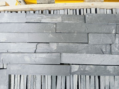 Плитка чёрная из натурального камня фасадная 30 см * 5 см, толщина 7 мм -30 мм купить в Нягани