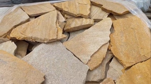 Плитняк златолит жёлтый для цоколя купить в Нягани