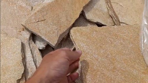 Плитняк златолит жёлтый золотистый для фасада 1,5-3см купить в Нягани