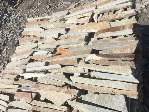 Горбушка златолит золотистый для облицовки купить в Нягани