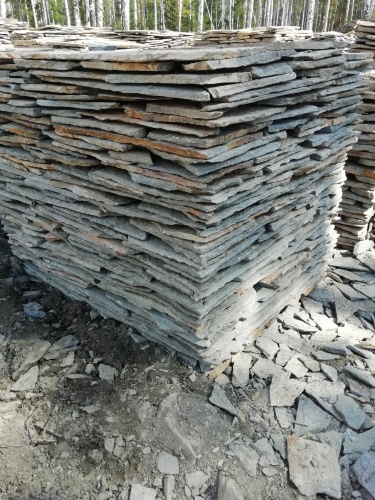 Плитняк златолит Уральский для цоколя, отмостки купить в Нягани